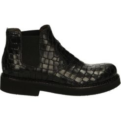Botki - 325255 AL NER. Czarne botki damskie skórzane Venezia. Za 279,00 zł.