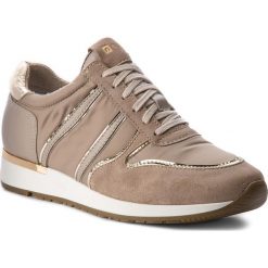 Sneakersy NESSI - 17214 Beż. Brązowe półbuty damskie Nessi, ze skóry. W wyprzedaży za 229,00 zł.