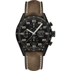 ZEGAREK TAG HEUER CARRERA CV2A84.FC6394. Czarne zegarki męskie marki TAG HEUER, ze stali. Za 20390,00 zł.