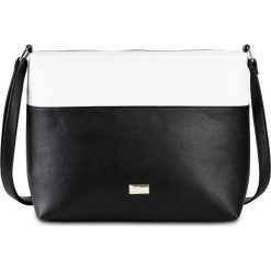 Mała torebka na ramię bonprix czarno-biały. Czarne torebki klasyczne damskie marki bonprix, bez wzorów, eleganckie, na ramię, małe, bez dodatków. Za 99,99 zł.