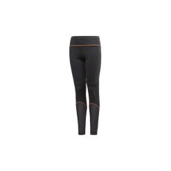 Legginsy i Rajstopy Dziecko adidas Legginsy treningowe Knit. Szare rajstopy dziewczęce marki Adidas, bez wzorów. Za 169,00 zł.