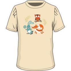 T-shirty chłopięce: BEJO Koszulka dziecięca SYLVAN KIDSG Almond oli beżowa r. 128