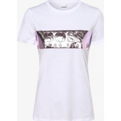 BOSS Casual - T-shirt damski – Teshine, biały. Białe t-shirty damskie BOSS Casual, l, bez wzorów, eleganckie, bez kołnierzyka. Za 219,95 zł.