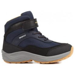 Geox Chłopięce Buty Zimowe Za Kostkę New Alaska, 28, Niebieskie. Niebieskie buty chłopięce zimowe marki Geox, z gumy, za kostkę. Za 329,00 zł.
