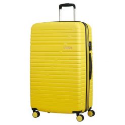 American Tourister Walizka Podróżna Aero Racer 79 Cm Żółta. Żółte walizki American Tourister, bez wzorów, sportowe. W wyprzedaży za 415,00 zł.