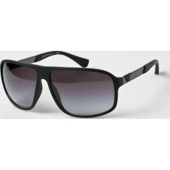 Emporio Armani - Okulary EA4029. Szare okulary przeciwsłoneczne męskie marki Emporio Armani, z materiału, prostokątne. Za 699,90 zł.
