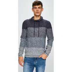 Medicine - Sweter Daily Up. Niebieskie swetry męskie MEDICINE, s, bez wzorów, z bawełny, z golfem, bez kaptura. W wyprzedaży za 39,90 zł.