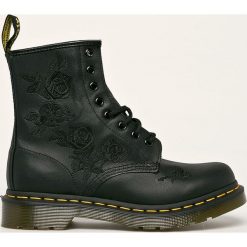 Dr. Martens - Workery skórzane. Czarne workery damskie ze skóry, na sznurówki. Za 769,90 zł.