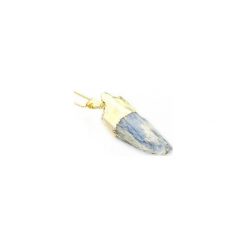 Naszyjnik Kyanit Niebieski Surowy złoto. Niebieskie naszyjniki damskie marki Brazi druse jewelry, na co dzień, srebrne. Za 170,00 zł.