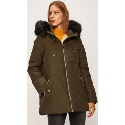 Vero Moda - Parka. Czarne kurtki damskie Vero Moda, s, bez wzorów, z bawełny, długie, z kapturem. W wyprzedaży za 159,90 zł.