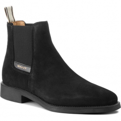 Sztyblety GANT - James 17653959 Black G00. Czarne sztyblety męskie GANT, z materiału. Za 659,90 zł.