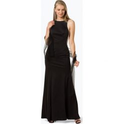 Luxuar Fashion - Damska sukienka wieczorowa z etolą, czarny. Czarne sukienki damskie marki Luxuar Fashion, bez wzorów, wizytowe, z dekoltem na plecach, bez rękawów. Za 599,95 zł.