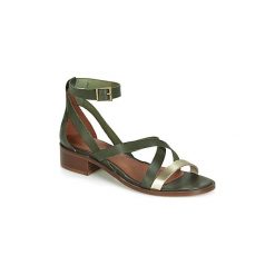 Sandały Casual Attitude JALAYECE. Zielone sandały damskie marki Casual Attitude, bez wzorów, casualowe, bez obcasa, bez zapięcia. Za 289,00 zł.