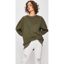 Answear - Bluza. Niebieskie bluzy damskie ANSWEAR, s, z nadrukiem, z elastanu, bez rękawów, bez kaptura. Za 99,90 zł.