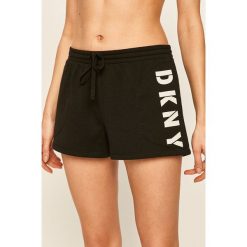 Dkny - Szorty piżamowe. Czarne piżamy damskie DKNY, s, z nadrukiem, z elastanu, bez rękawów. Za 249,90 zł.