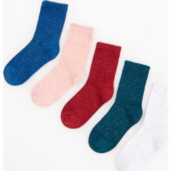 Skarpetki z błyszczącą nitką 5 pack - Pomarańczowy. Pomarańczowe skarpetki damskie Reserved, bez wzorów. Za 29,99 zł.