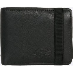 Dickies - Portfel skórzany. Czarne portfele męskie Dickies, bez wzorów, ze skóry. W wyprzedaży za 99,90 zł.