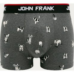 John Frank - Bokserki. Szare bokserki męskie John Frank, bez wzorów, z elastanu. Za 49,90 zł.