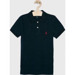Polo Ralph Lauren - Polo dziecięce 134-176 cm. Niebieskie t-shirty chłopięce Polo Ralph Lauren, bez wzorów, z bawełny, z krótkim rękawem. Za 189,90 zł.