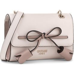 Torebka GUESS - Leila (VG) Mini-Bag HWVG69 64780 SHM. Brązowe listonoszki damskie marki Guess, z aplikacjami. W wyprzedaży za 259,00 zł.