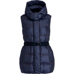 Kamizelka Sportmax Code Pigis 72960196. Niebieskie kamizelki damskie Sportmax Code, bez wzorów, z poliesteru, bez kaptura. W wyprzedaży za 999,00 zł.