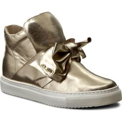Sneakersy CARINII - B3834 J25-B08-000-B67. Żółte półbuty damskie marki Carinii, na co dzień, bez wzorów, ze skóry, bez obcasa, na koturnie, bez zapięcia. W wyprzedaży za 249,00 zł.