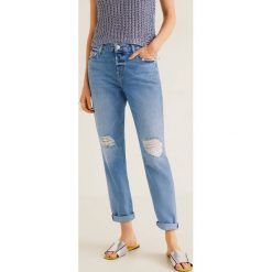 Mango - Jeansy Relax. Niebieskie jeansy damskie Mango. Za 139,90 zł.