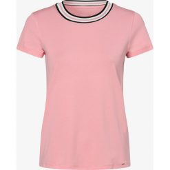 Marc Cain Collections - T-shirt damski, różowy. Różowe t-shirty damskie Marc Cain Collections, bez wzorów, prążkowane, z okrągłym kołnierzem. Za 499,95 zł.