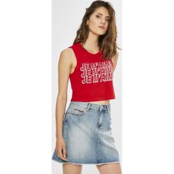 Tally Weijl - Top. Czerwone topy damskie marki TALLY WEIJL, l, z dzianiny, z krótkim rękawem. W wyprzedaży za 14,90 zł.