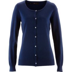 Sweter rozpinany bonprix ciemnoniebieski. Niebieskie kardigany damskie bonprix. Za 69,99 zł.