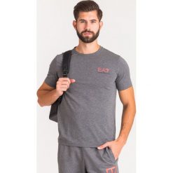 T-SHIRT EA7 Emporio Armani. Szare t-shirty męskie xl, z nadrukiem, z okrągłym kołnierzem. Za 161,40 zł.