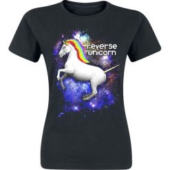 Bluzki damskie: Goodie Two Sleeves Reverse Unicorn Koszulka damska czarny