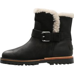 Shabbies Amsterdam Botki kowbojki i motocyklowe black. Czarne botki damskie skórzane marki Shabbies Amsterdam. W wyprzedaży za 419,50 zł.