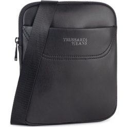 Saszetka TRUSSARDI JEANS - 71B00117 K299. Czarne torby męskie skórzane Trussardi Jeans, bez wzorów, z jeansu, młodzieżowe. Za 299,00 zł.