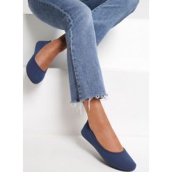Niebieskie Balerinki Lamimis. Niebieskie baleriny damskie Renee, bez wzorów, bez obcasa. Za 39,99 zł.