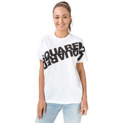 DSQUARED2 Koszulka Biały. Białe koszulki damskie Dsquared2, m, z nadrukiem, z bawełny, bez kołnierzyka. Za 922,95 zł.