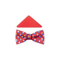 Czerwono-granatowa mucha w kolorowe kwiaty A131. Czerwone muszki męskie Modini Moda Męska, na co dzień, w kwiaty, z tkaniny, eleganckie. Za 49,50 zł.