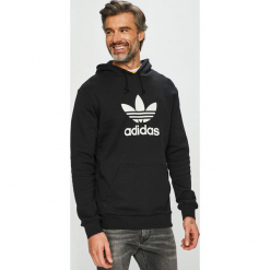 Adidas Originals - Bluza. Czarne bluzy męskie adidas Originals, xl, z nadrukiem, z elastanu, z kapturem, bez rękawów, z kapturem. W wyprzedaży za 199,90 zł.