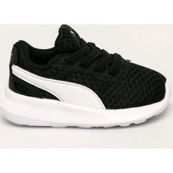 Puma - Buty dziecięce St Activate Ac Inf. Czarne trampki chłopięce Puma, bez wzorów, z gumy, sportowe, z okrągłym noskiem, bez zapięcia. W wyprzedaży za 119,90 zł.