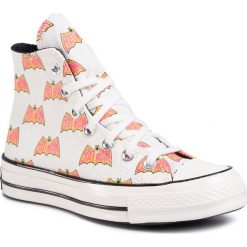 Trampki CONVERSE - Chuck 70 Hi 167318C Egret/Pink/Black. Brązowe półbuty damskie Converse, bez wzorów, z gumy, bez zapięcia. W wyprzedaży za 349,00 zł.
