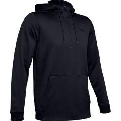 Under Armour Fleece 1/2 Zip Hoodie 1329808-002 bluzy męskie czarne L. Czarne bluzy męskie Under Armour, m, bez wzorów, z poliesteru, z kapturem, bez rękawów, z kapturem. W wyprzedaży za 249,99 zł.