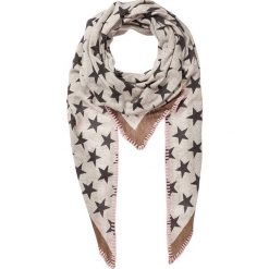 Chusty damskie: Chusta w kolorze kremowo-czarnym – 200 x 140 cm