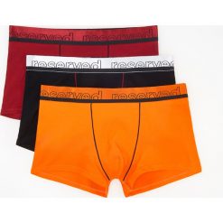 Bokserki 3 pack - Pomarańczo. Pomarańczowe bokserki męskie Reserved, bez wzorów. Za 59,99 zł.