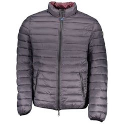 Dwustronna kurtka w kolorze szaro-bordowym. Szare płaszcze męskie US POLO, Love Moschino, xl, bez wzorów, bez kaptura. W wyprzedaży za 699,95 zł.
