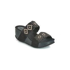 Klapki Desigual SHOES_CYCLE_BEADS BN. Czarne klapki damskie Desigual, bez wzorów, bez obcasa. Za 244,30 zł.