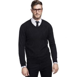 Sweter CARLO A 15-56SR. Brązowe swetry klasyczne męskie marki Giacomo Conti, na jesień, m, z wełny, z klasycznym kołnierzykiem. Za 229,00 zł.