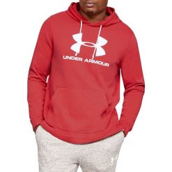 Under Armour Sportstyle Terry Logo Hoodie 1348520-646 bluzy męskie czerwone L. Czerwone bluzy męskie Under Armour, m, bez wzorów, z bawełny, młodzieżowe, z kapturem, z krótkim rękawem, krótkie, z kapturem. W wyprzedaży za 199,99 zł.