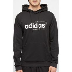 Bluza męska z kapturem adidas czarne. Czarne bluzy męskie Adidas, s, bez wzorów, z bawełny, z kapturem, bez rękawów, z kapturem. Za 199,90 zł.