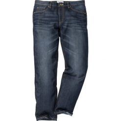 Dżinsy Regular Fit Straight bonprix ciemnoniebieski "stone". Niebieskie jeansy męskie bonprix, m, bez wzorów. Za 79,99 zł.