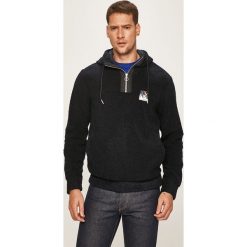 Armani Exchange - Bluza. Niebieskie bluzy męskie Armani Exchange, s, bez wzorów, z bawełny, z kapturem, z krótkim rękawem, krótkie, z kapturem. Za 599,90 zł.